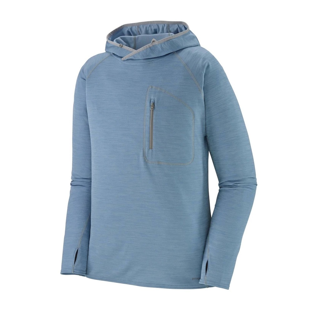 Patagonia Men's XXL Crossover Neck Button Hooded Lightweight Pullover Sun Shirt